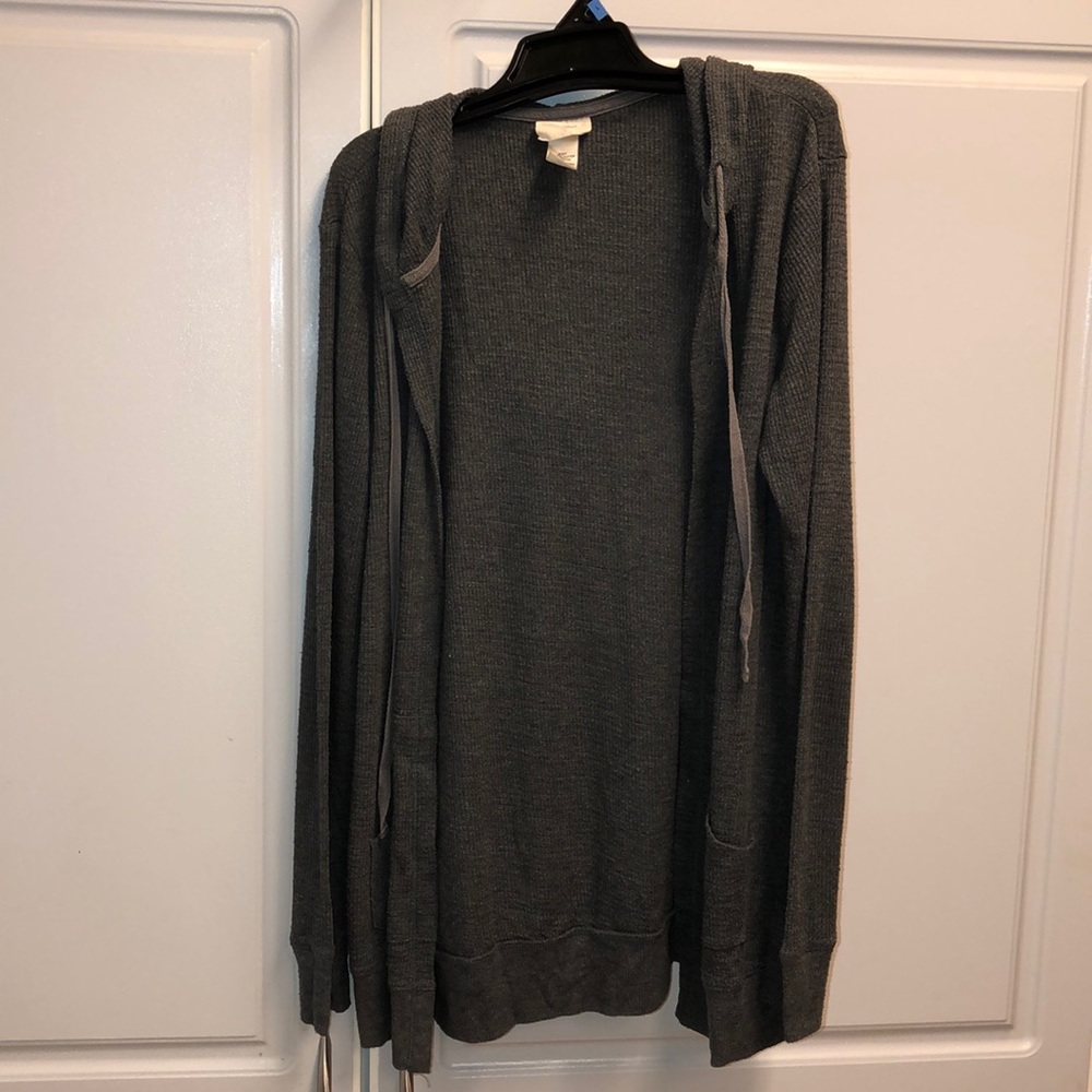 Everyday charcoal gray cardigan